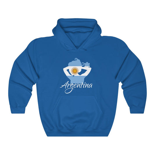 Argentina Lady Flag Hoodie Sweatshirt 2 - Unisex