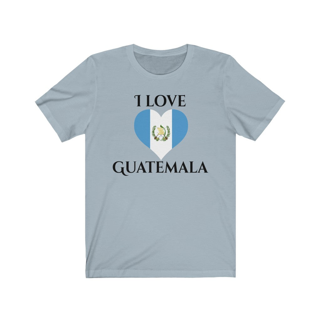 Guatemala Heart Flag Premium Tee 1 - Unisex