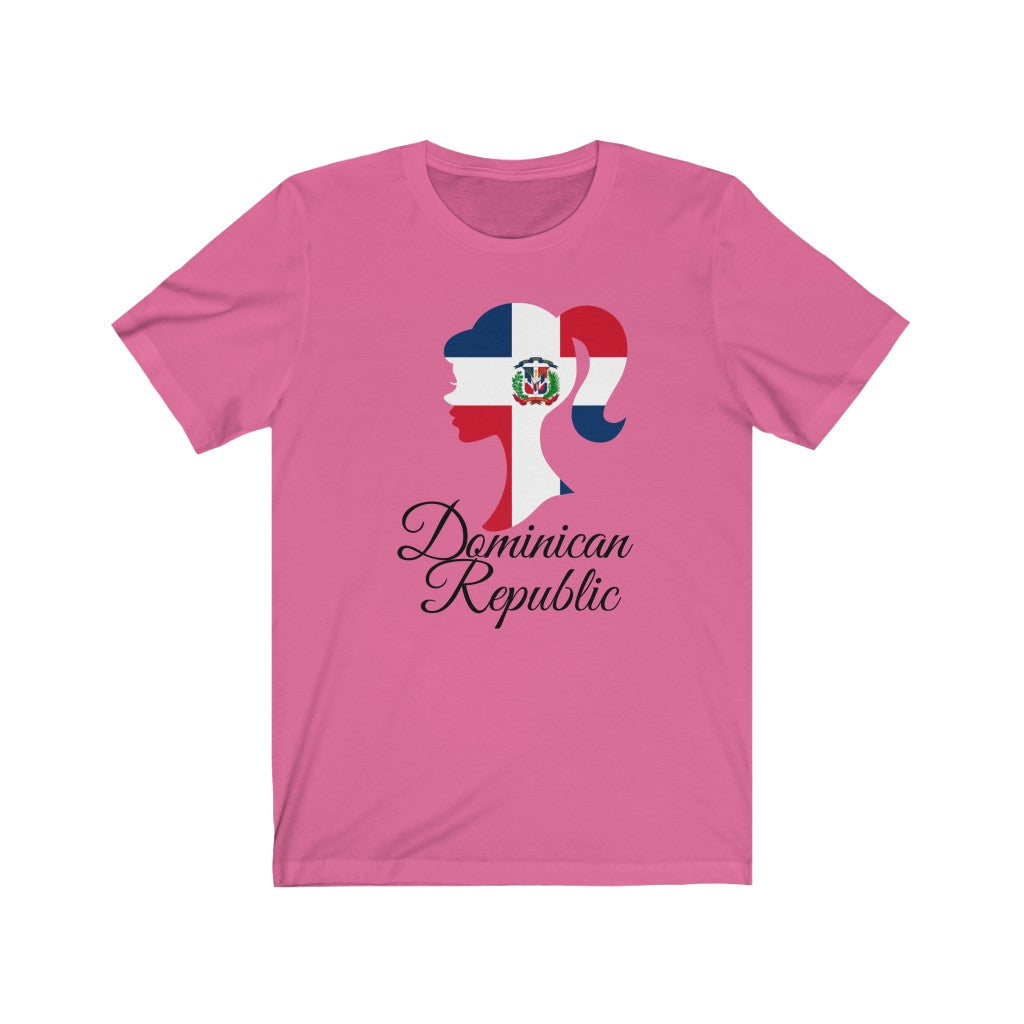 Dominican Republic Girl Flag Premium Tee 1 - Unisex