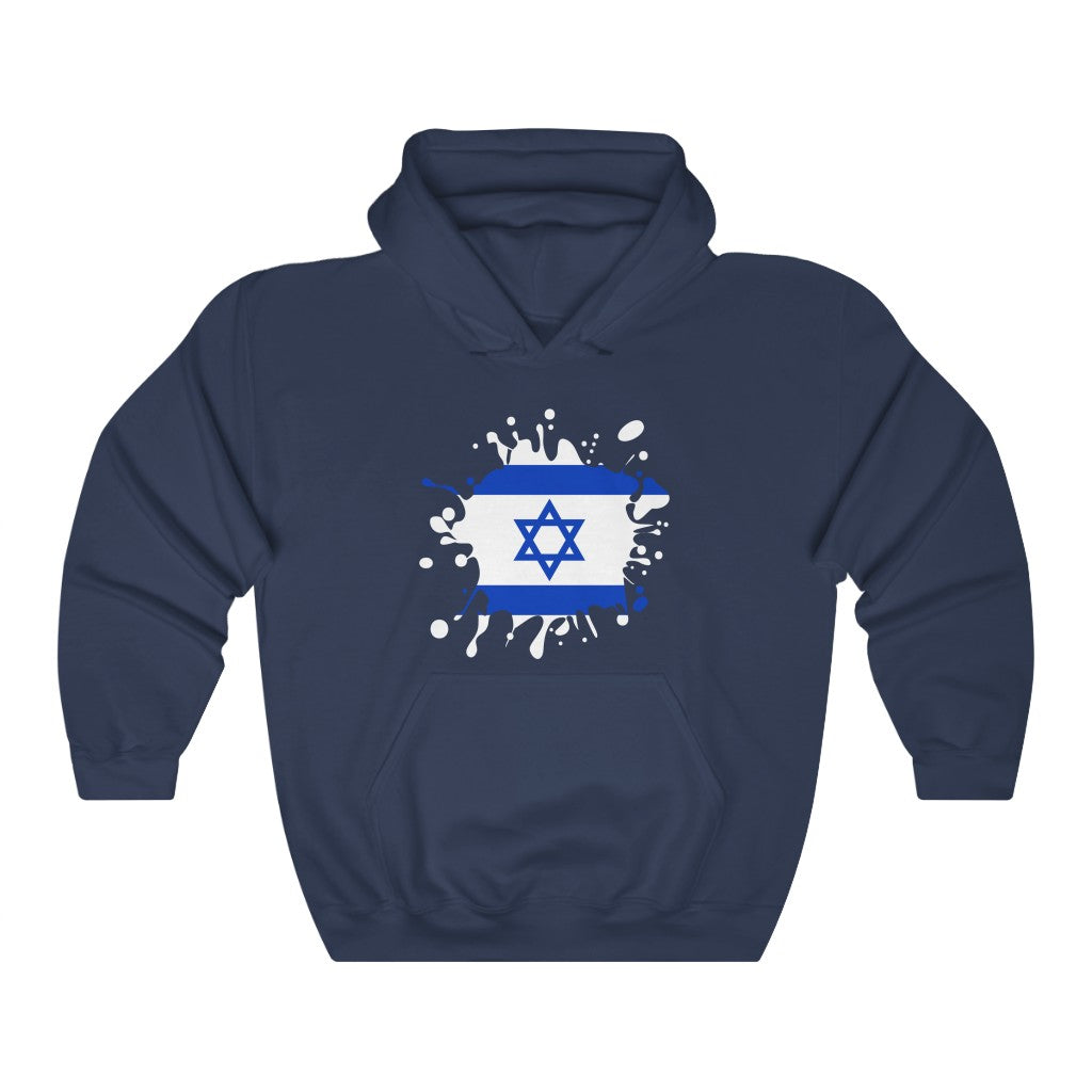 Israel Splat Flag Hoodie Sweatshirt - Unisex