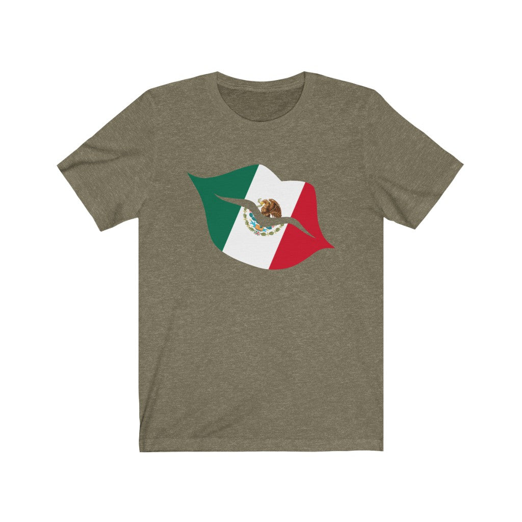Mexico Lips Flag Premium Tee - Unisex
