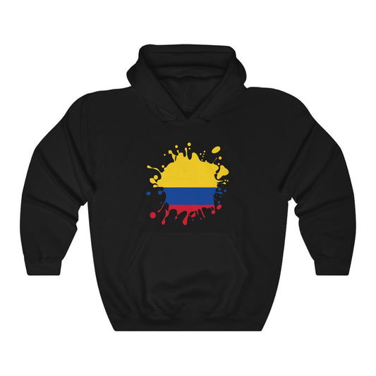 Colombia Splat Flag Hoodie Sweatshirt - Unisex