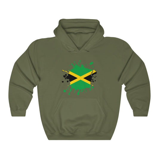 Jamaica Splat Flag Hoodie Sweatshirt - Unisex