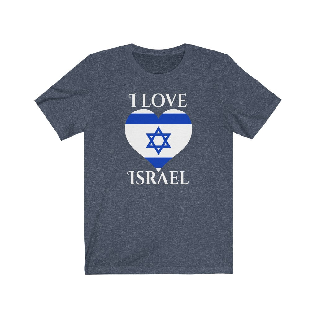 Israel Heart Flag Premium Tee 2 - Unisex