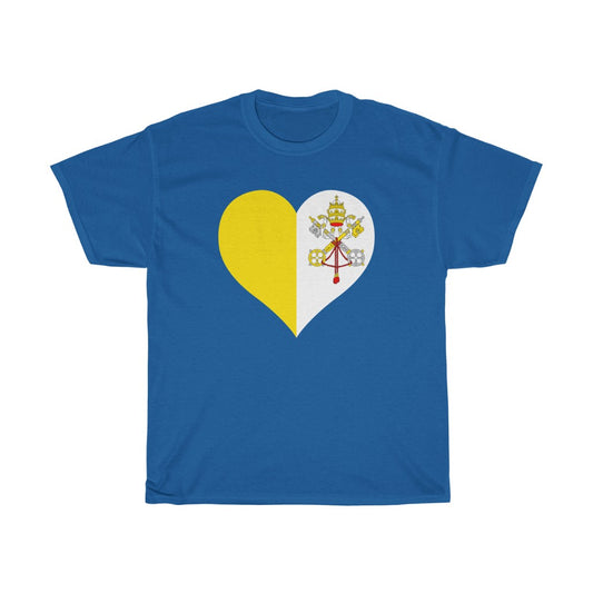Holy See Heart Flag Standard Tee - Unisex