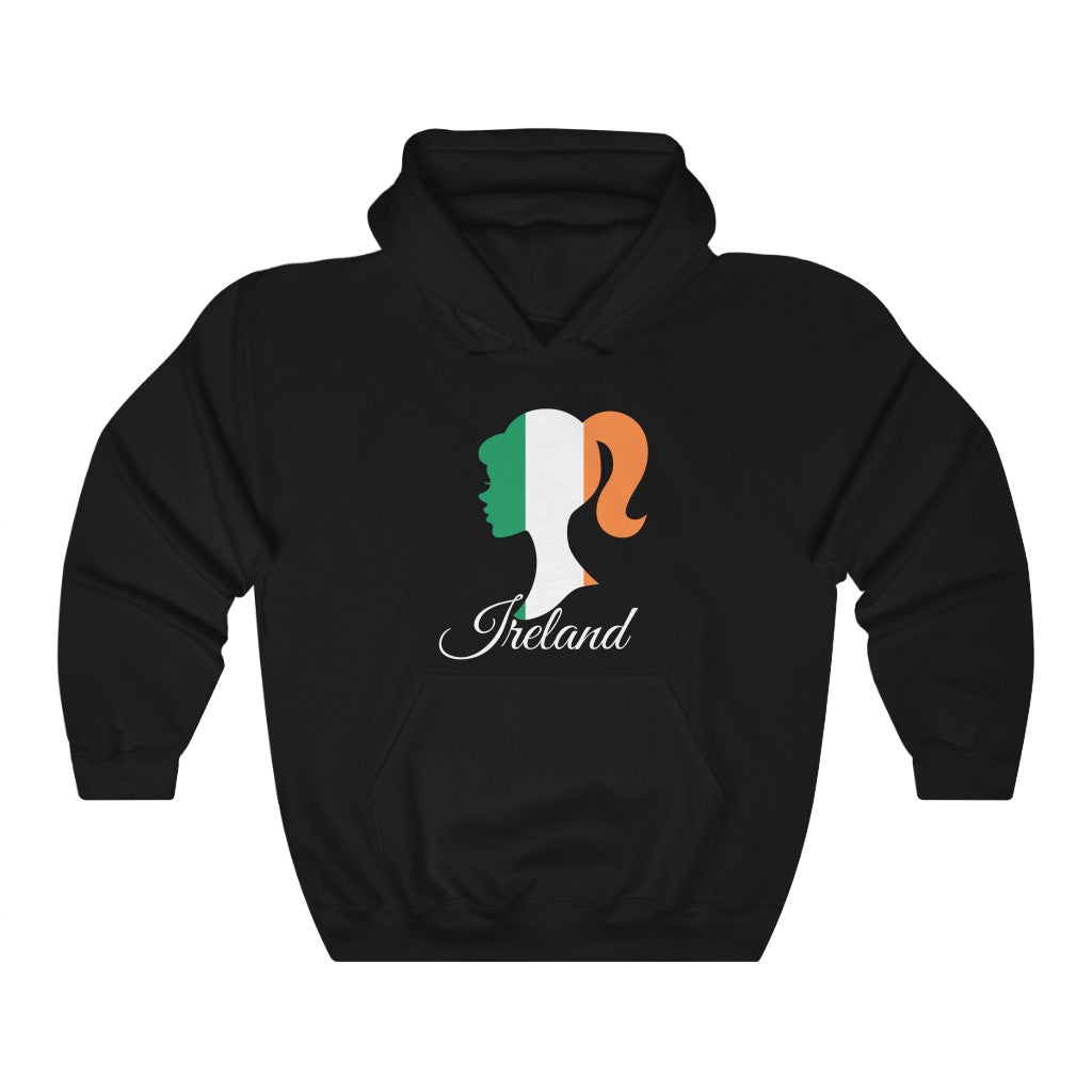 Ireland Girl Flag Hoodie Sweatshirt 2 - Unisex