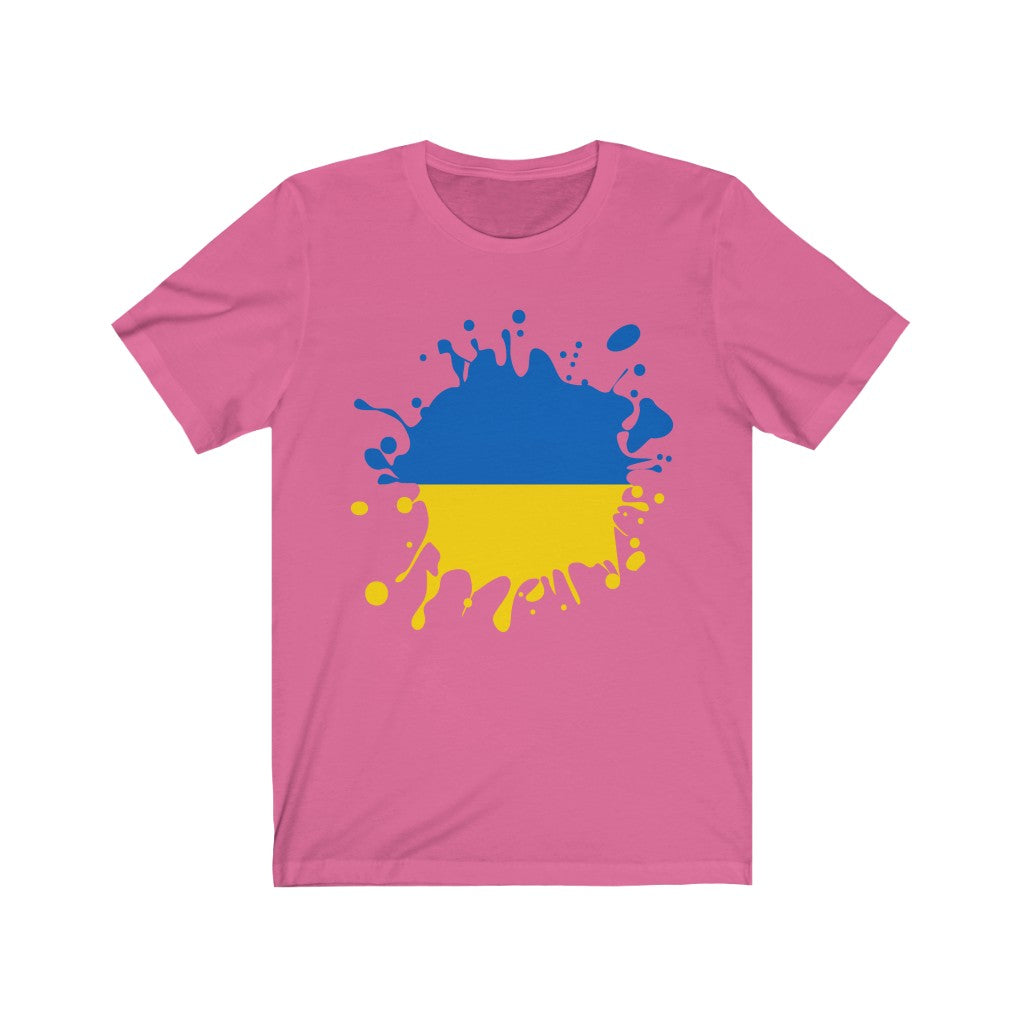 Ukraine Splat Flag Premium Tee - Unisex