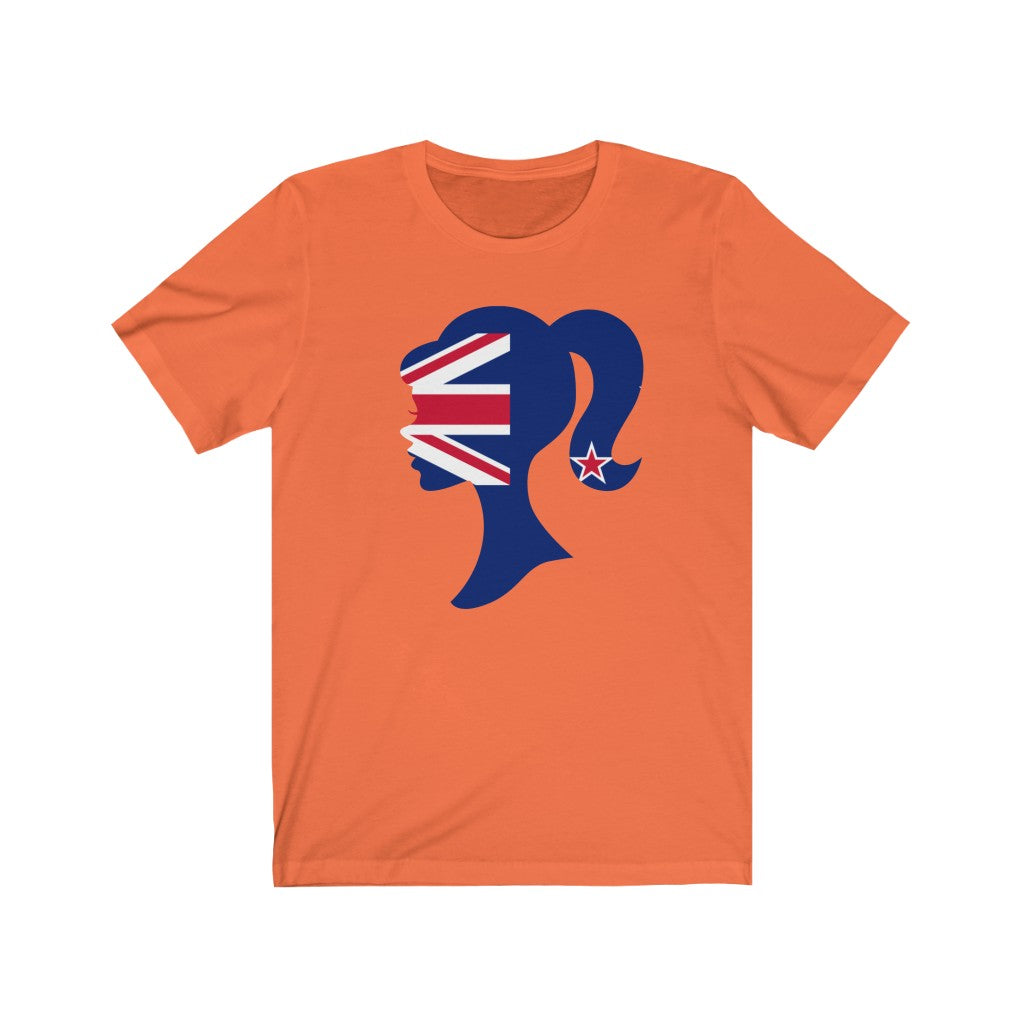 New Zealand Girl Flag Premium Tee - Unisex