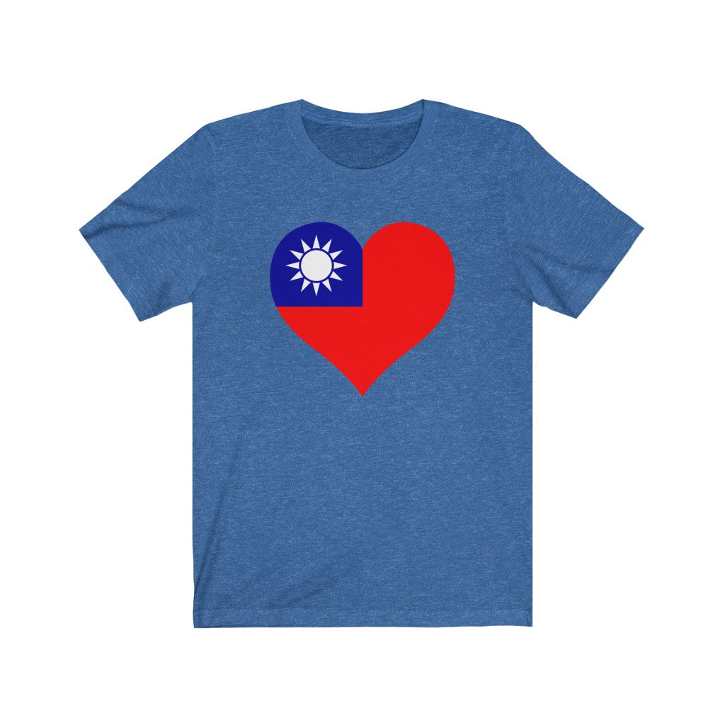 Republic of China - Taiwan Heart Flag Premium Tee - Unisex