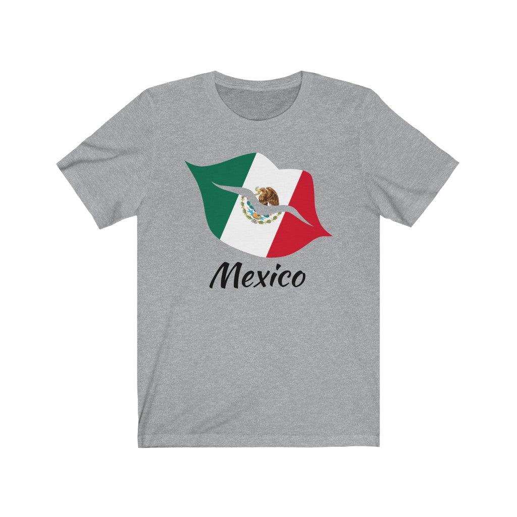 Mexico Lips Flag Premium Tee 1 - Unisex