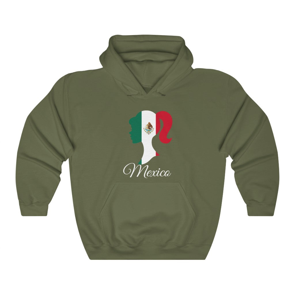 Mexico Girl Flag Hoodie Sweatshirt 2 - Unisex