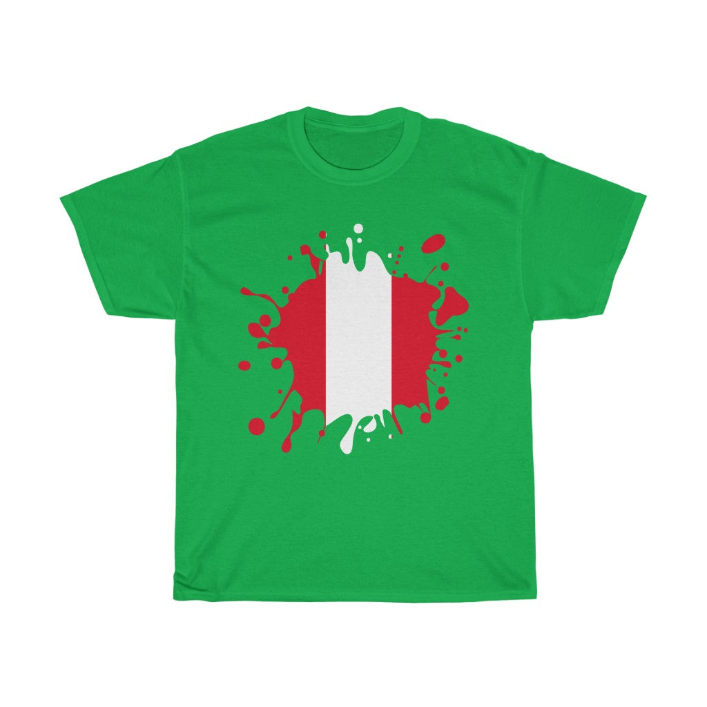 Peru Splat Flag Standard Tee - Unisex