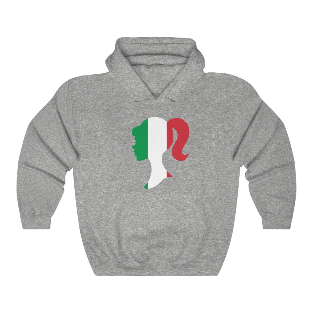 Italy Girl Flag Hoodie Sweatshirt - Unisex