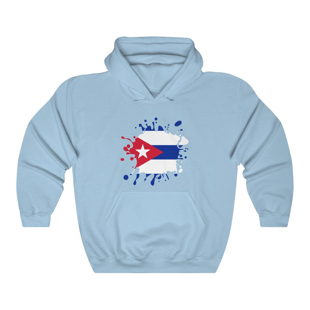 Cuba Splat Flag Hoodie Sweatshirt - Unisex