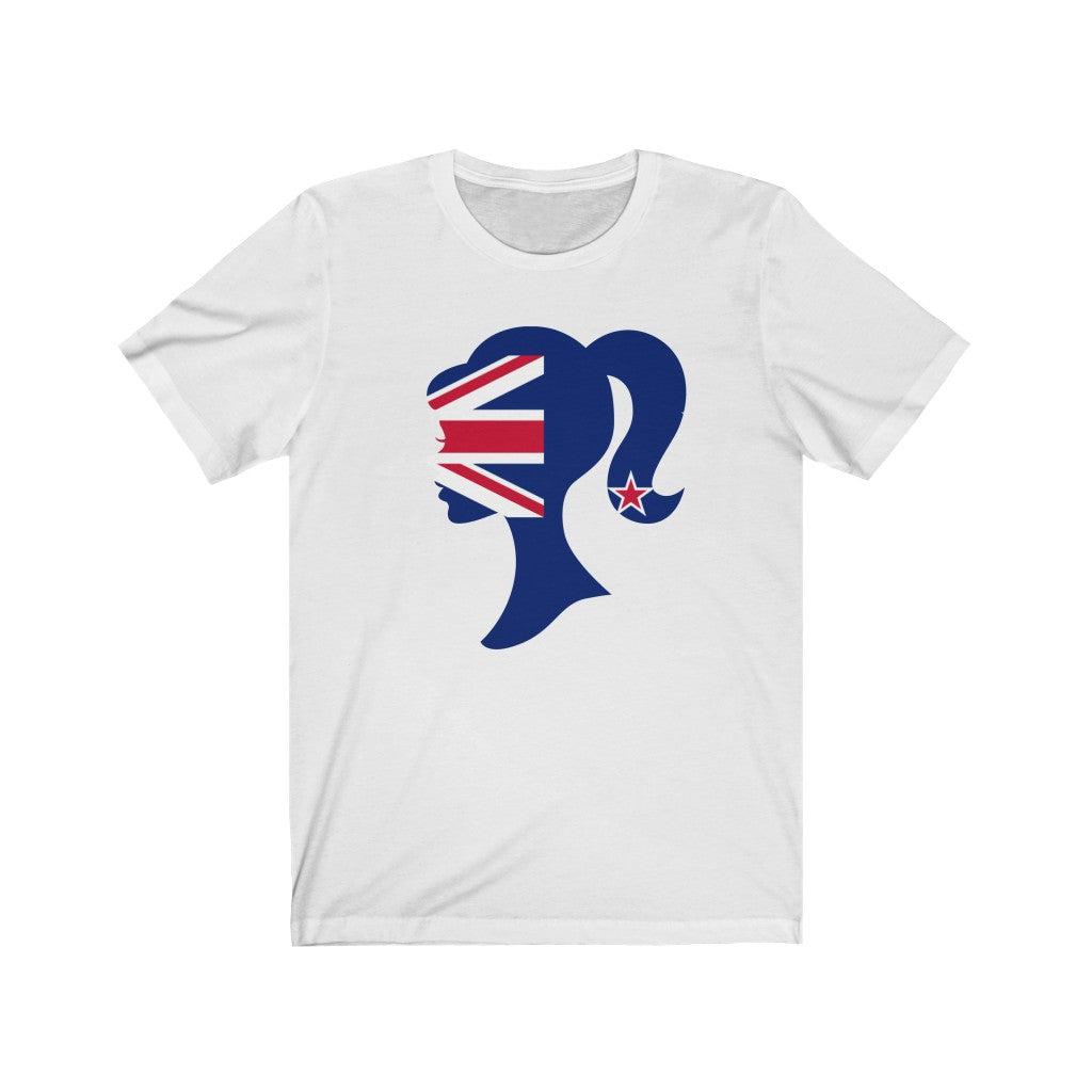 New Zealand Girl Flag Premium Tee - Unisex