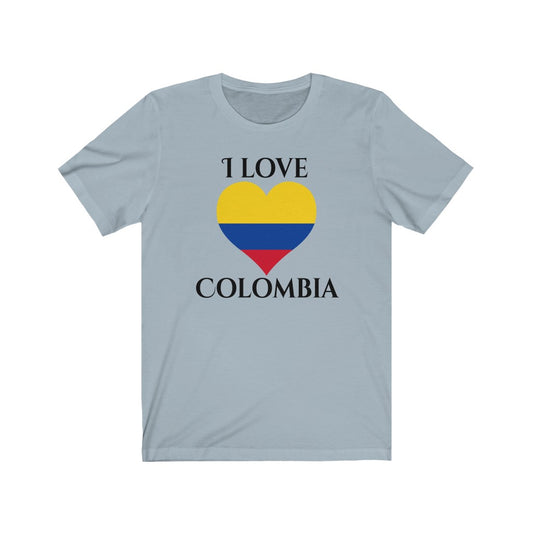 Colombia Heart Flag Premium Tee 1 - Unisex