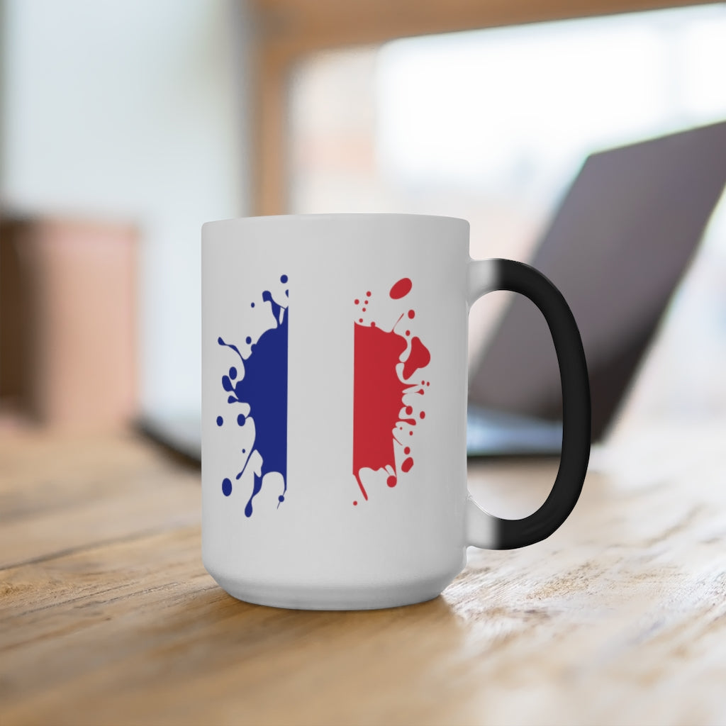 France Splat Color Changing Mug