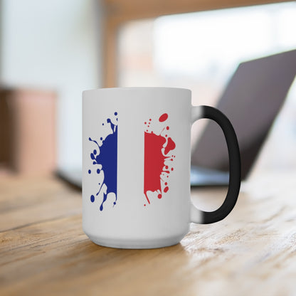 France Splat Color Changing Mug