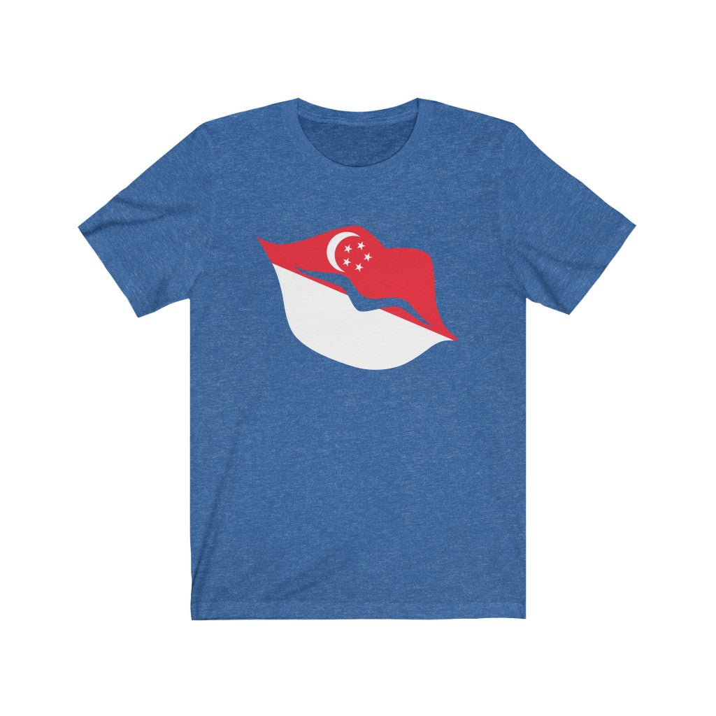 Singapore Lips Flag Premium Tee - Unisex