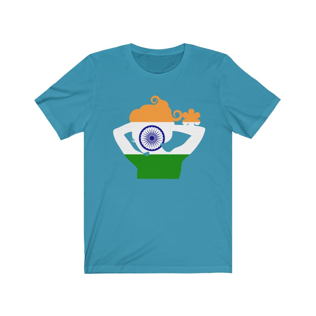 India Lady Flag Premium Tee - Unisex