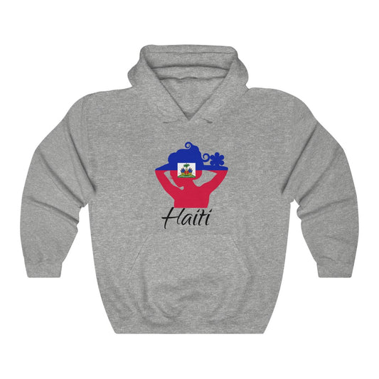 Haiti Lady Flag Hoodie Sweatshirt 1 - Unisex