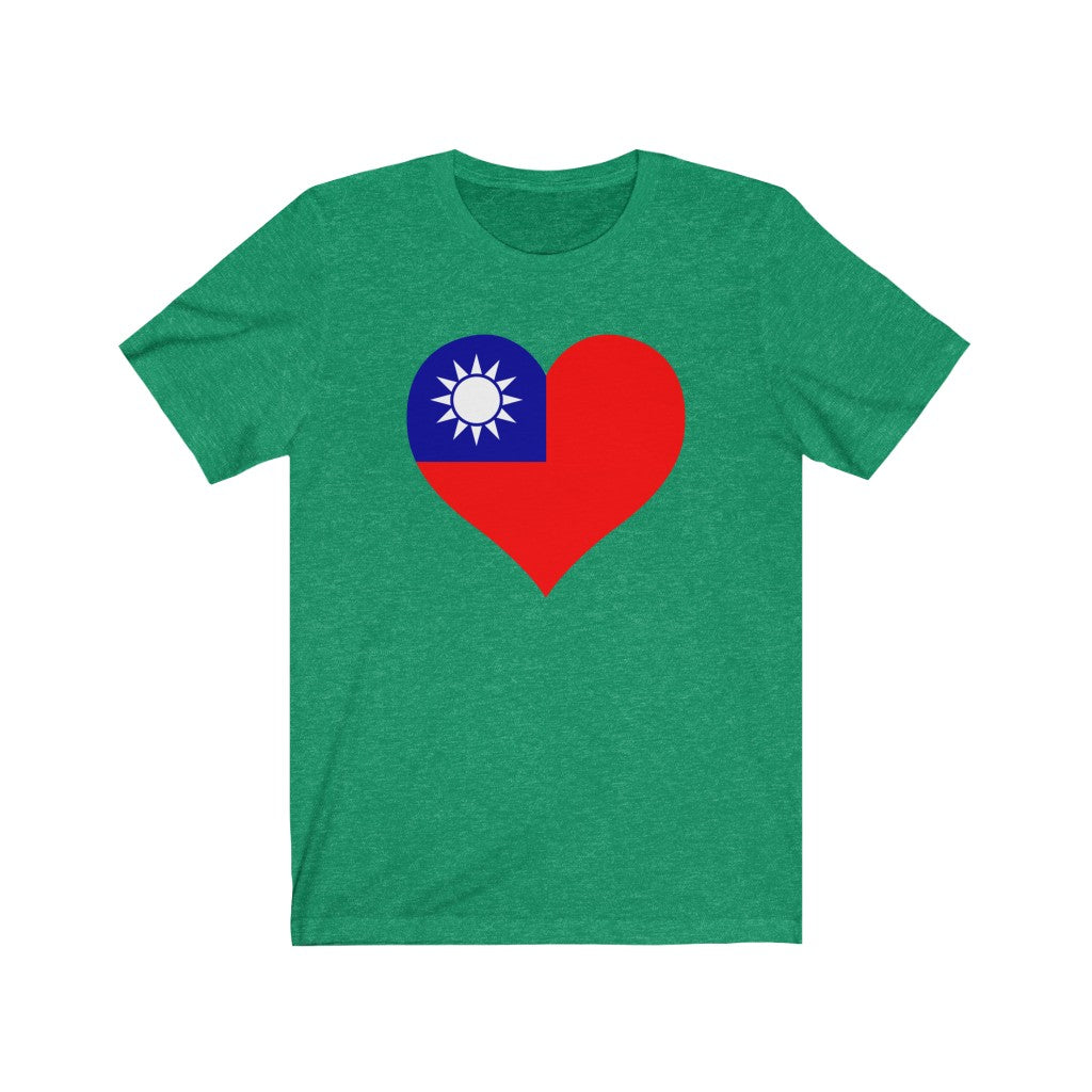 Republic of China - Taiwan Heart Flag Premium Tee - Unisex