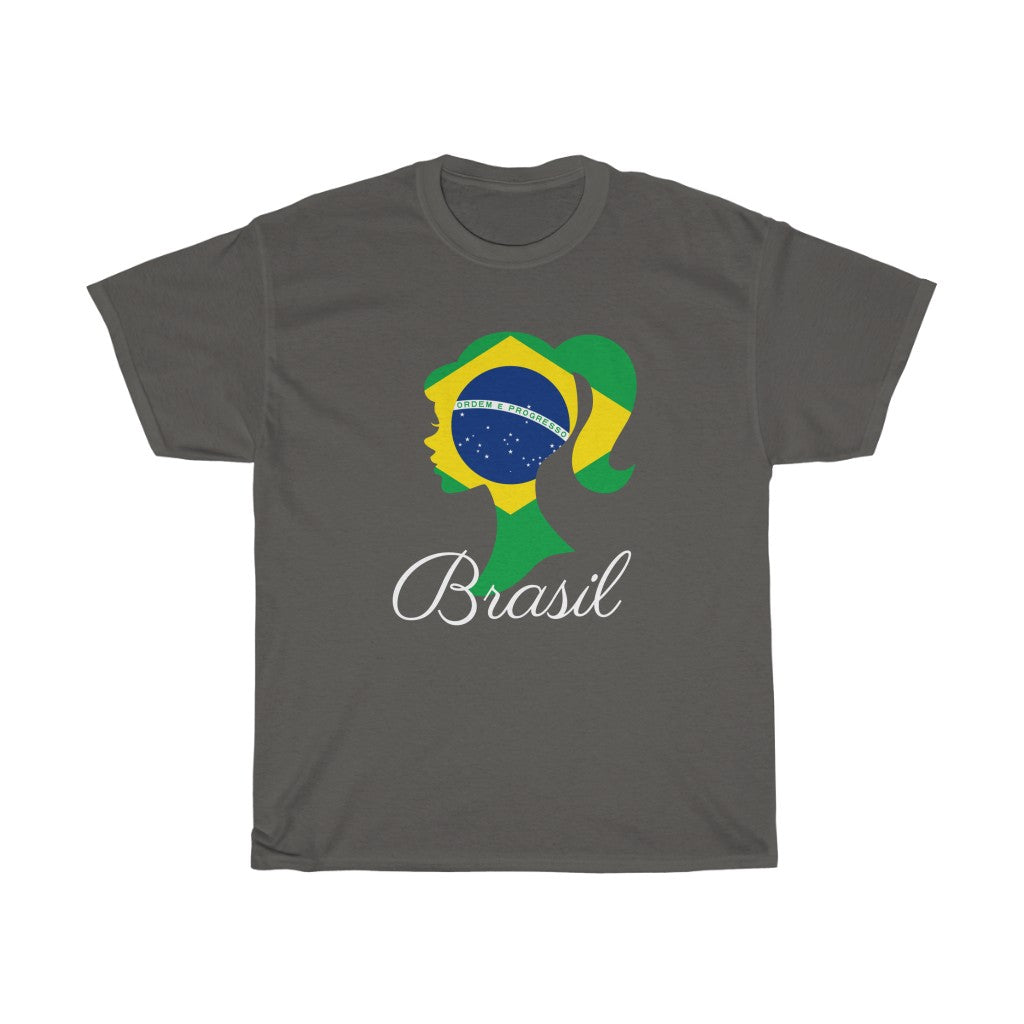 Brazil (Brasil) Girl Flag Standard Tee 2 - Unisex