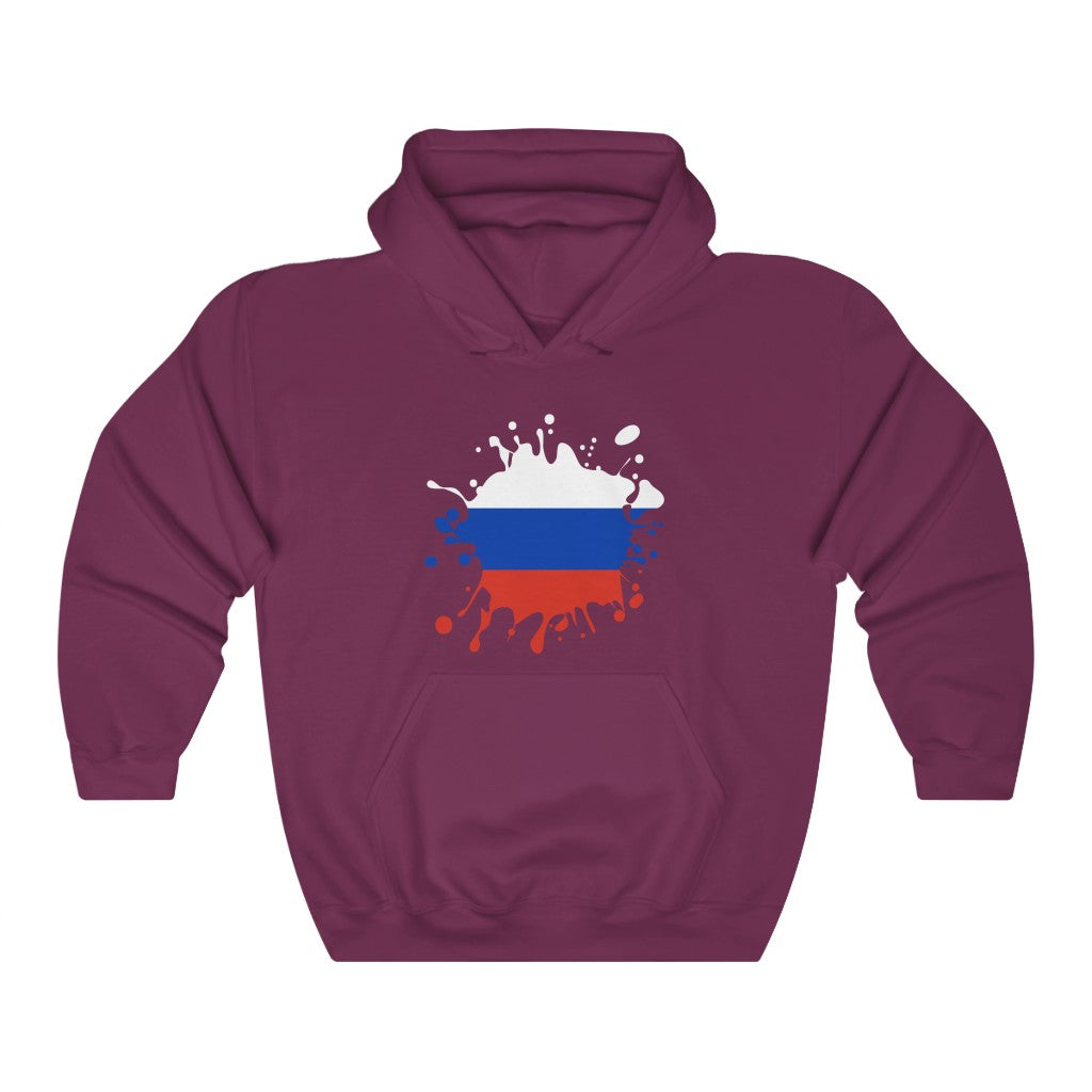 Russia Splat Flag Hoodie Sweatshirt - Unisex