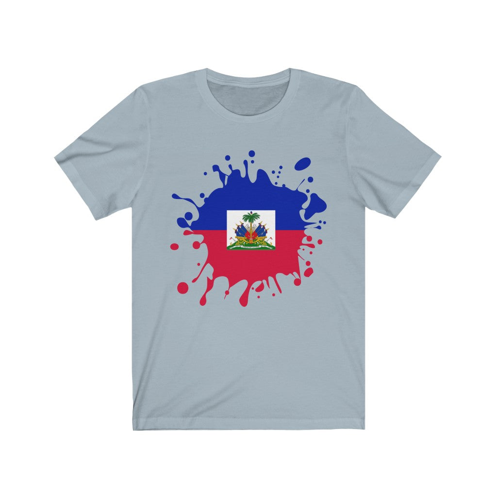 Haiti Splat Flag Premium Tee - Unisex