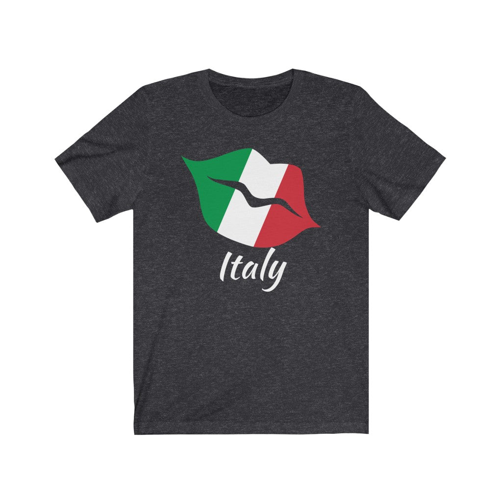 Italy Lips Flag Premium Tee 2 - Unisex