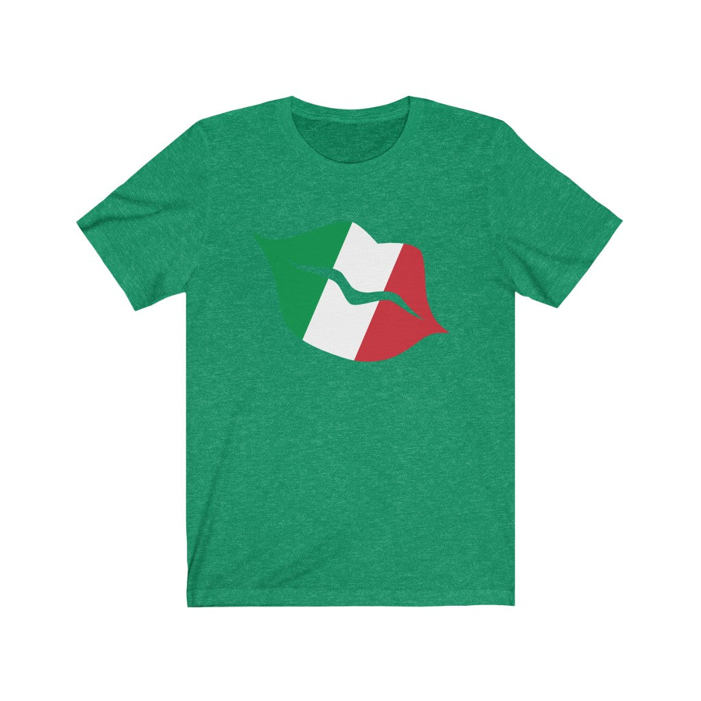 Italy Lips Flag Premium Tee - Unisex