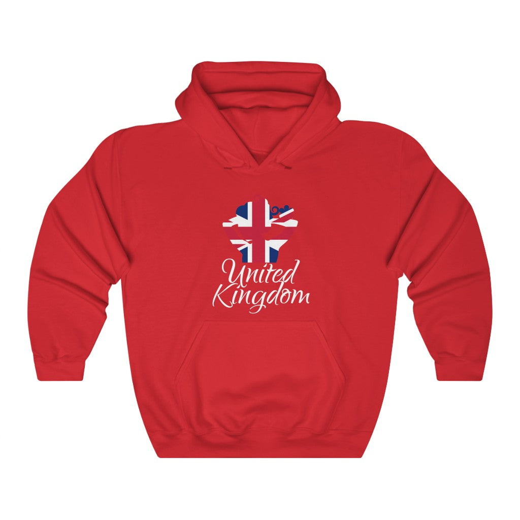 United Kingdom Lady Flag Hoodie Sweatshirt 2 - Unisex