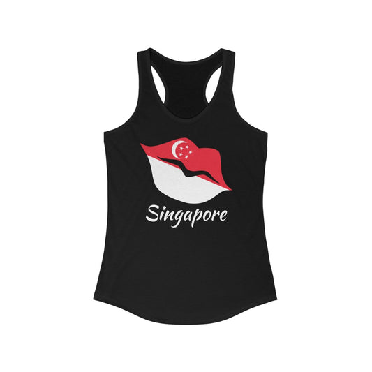 Singapore Lips Flag Tank 2 - Women