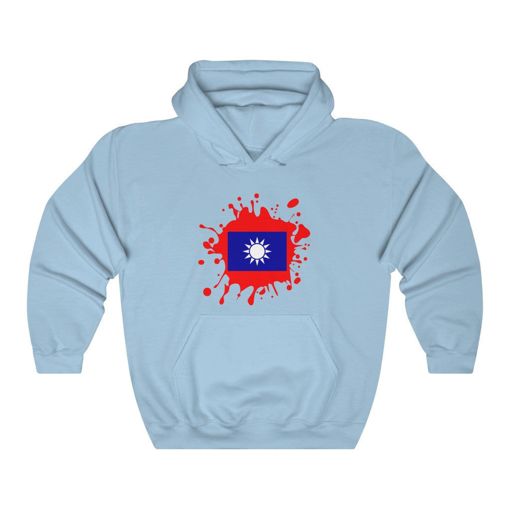 Republic of China (Taiwan) Splat Flag Hoodie Sweatshirt - Unisex