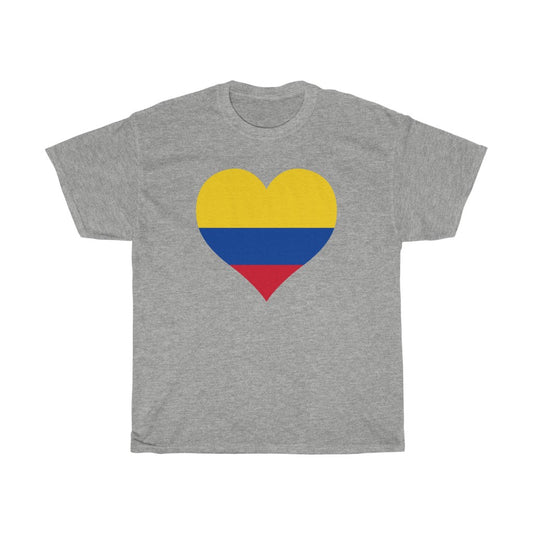 Colombia Heart Flag Standard Tee - Unisex