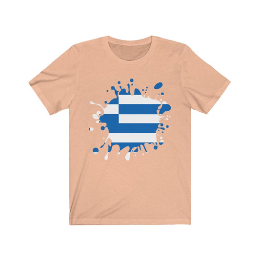 Greece Splat Flag Premium Tee - Unisex