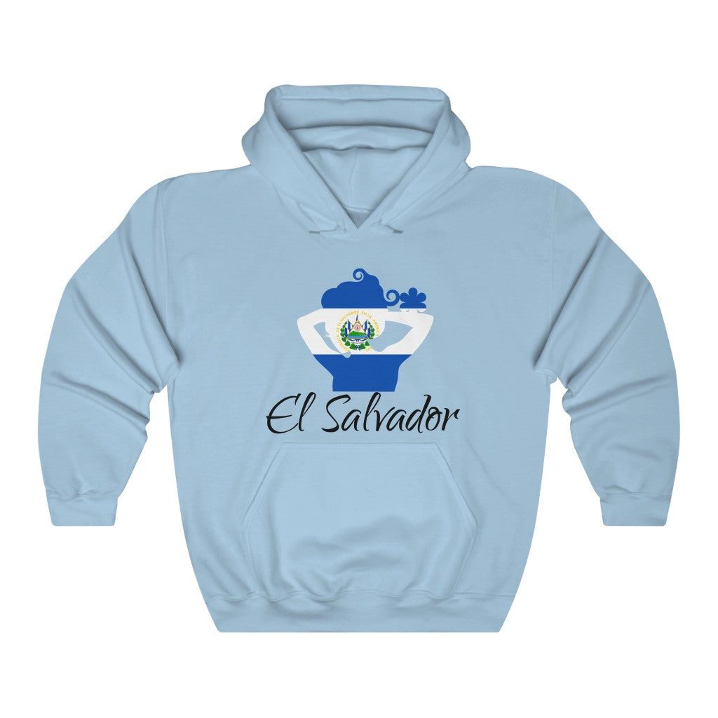El Salvador Lady Flag Hoodie Sweatshirt 1 - Unisex