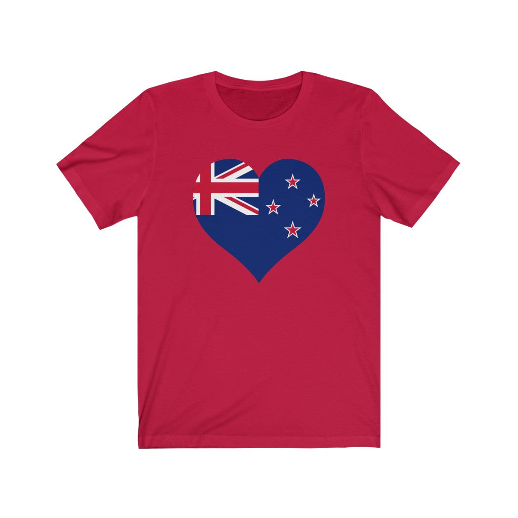 New Zealand Heart Flag Premium Tee - Unisex