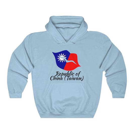 Republic of China - Taiwan Lips Flag Hoodie Sweatshirt 1 - Unisex