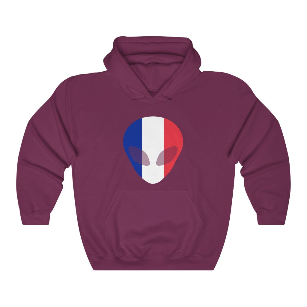 France Alien Flag Hoodie Sweatshirt - Unisex