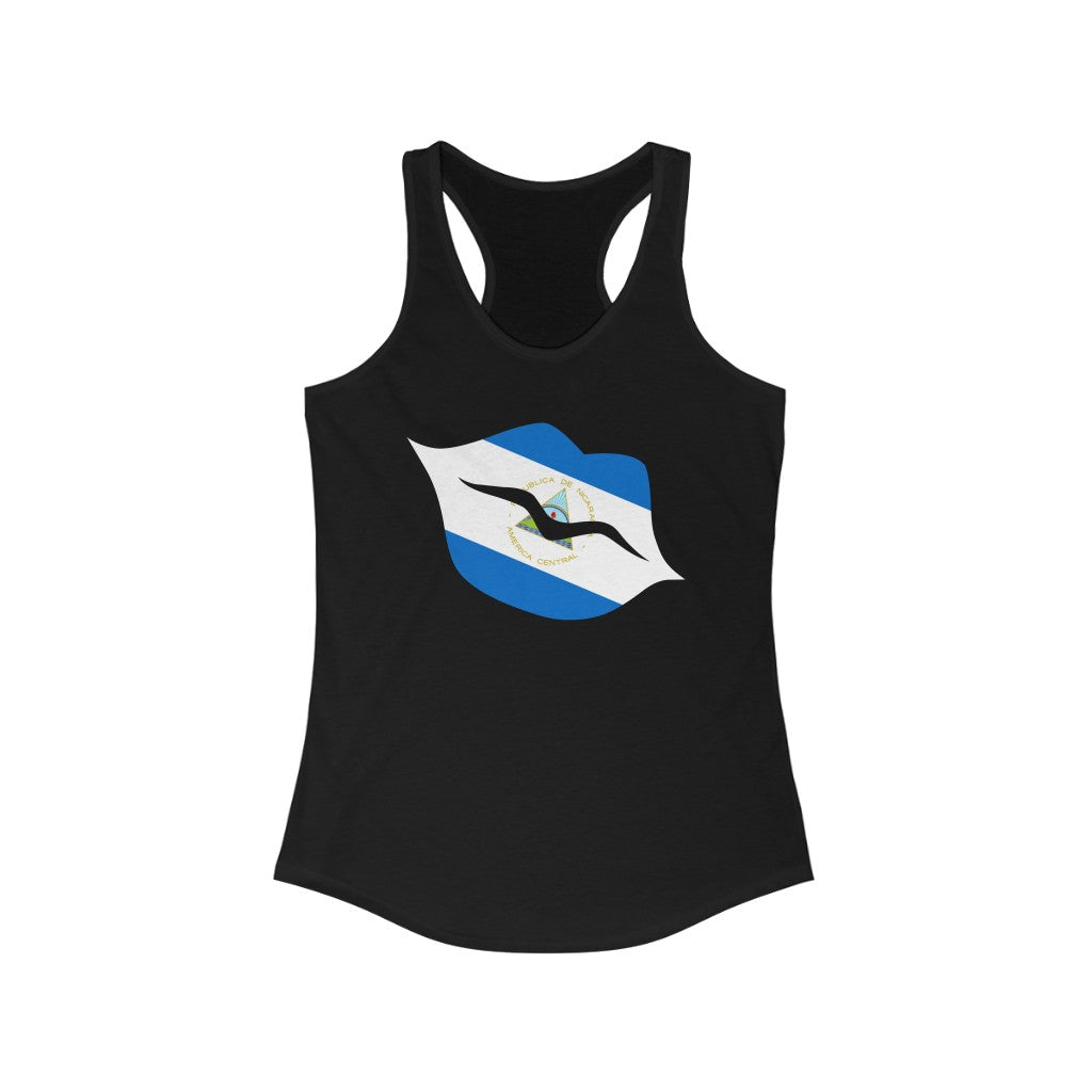 Nicaragua Lips Flag Tank - Women