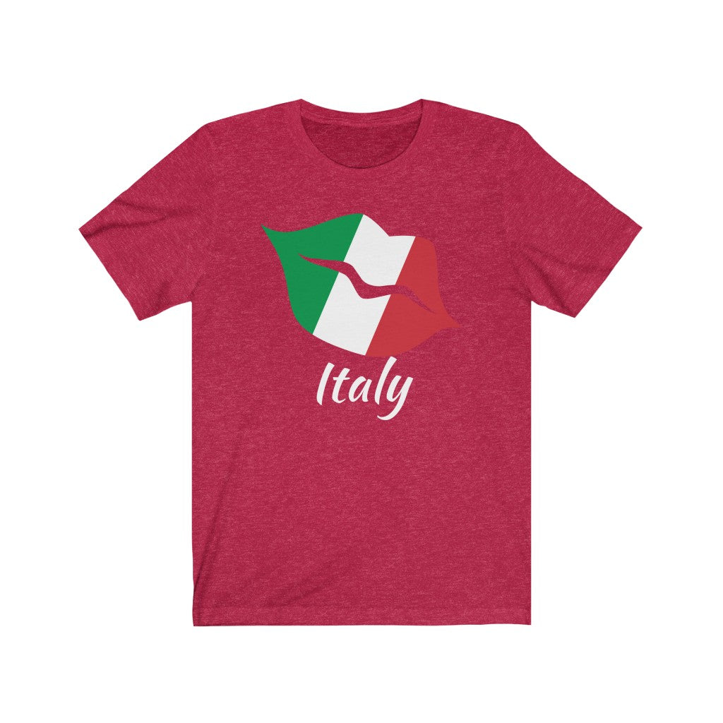 Italy Lips Flag Premium Tee 2 - Unisex