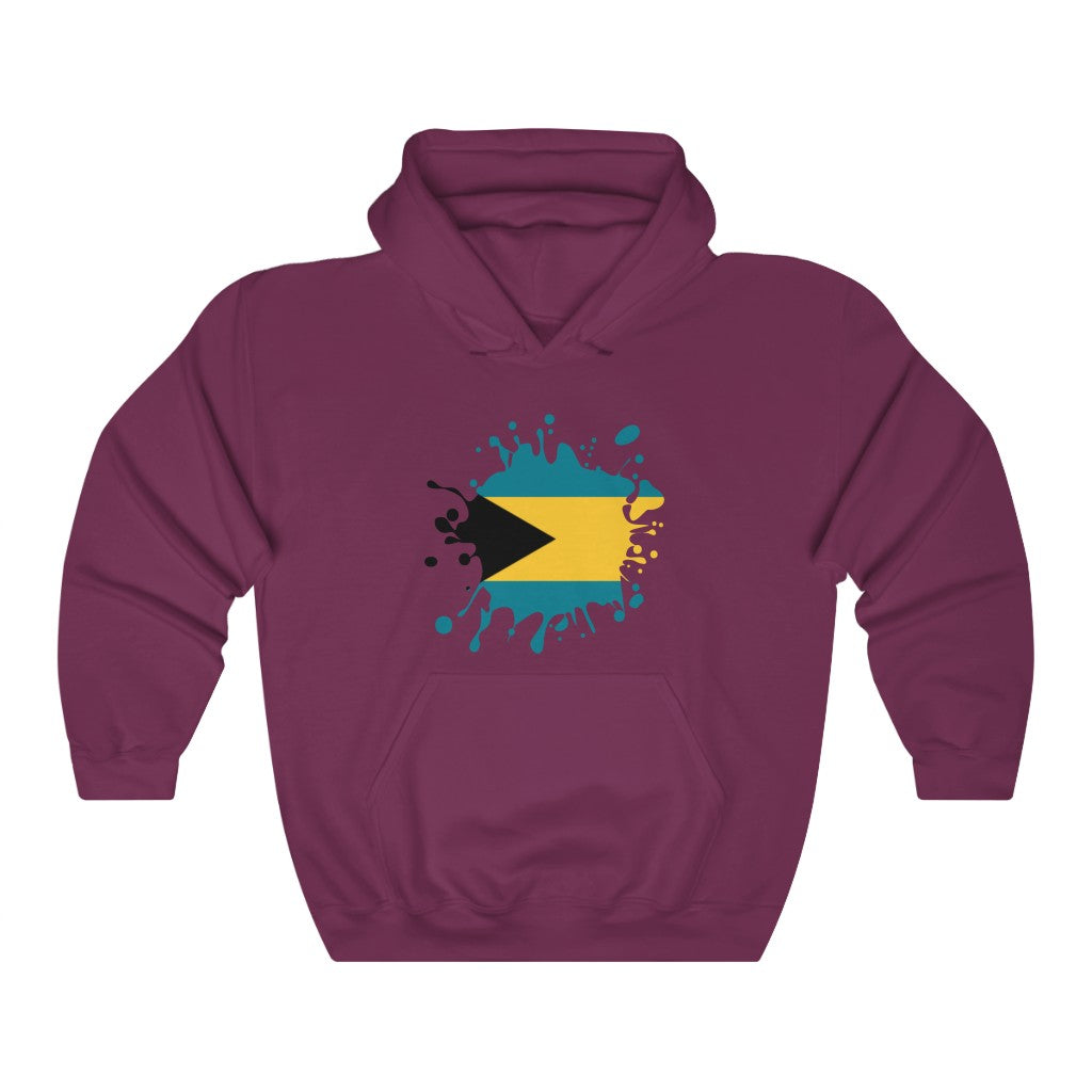 Bahamas Splat Flag Hoodie Sweatshirt - Unisex