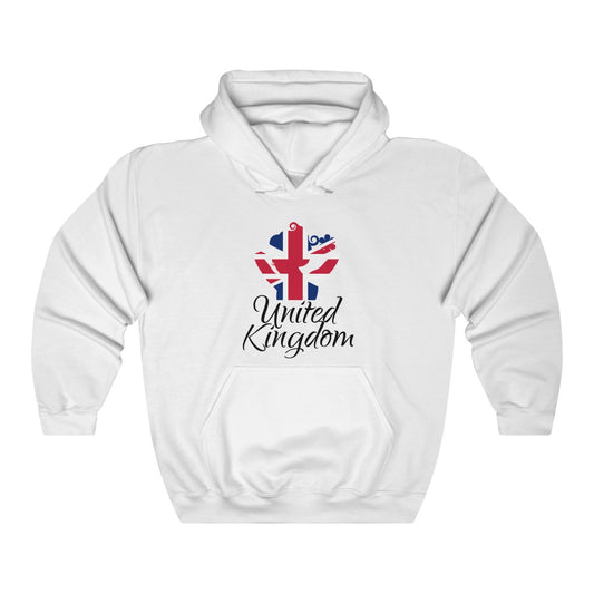 United Kingdom Lady Flag Hoodie Sweatshirt 1 - Unisex