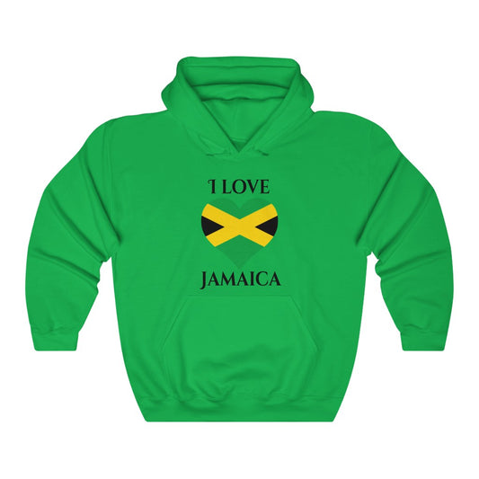 Jamaica Heart Flag Hoodie Sweatshirt 1 - Unisex