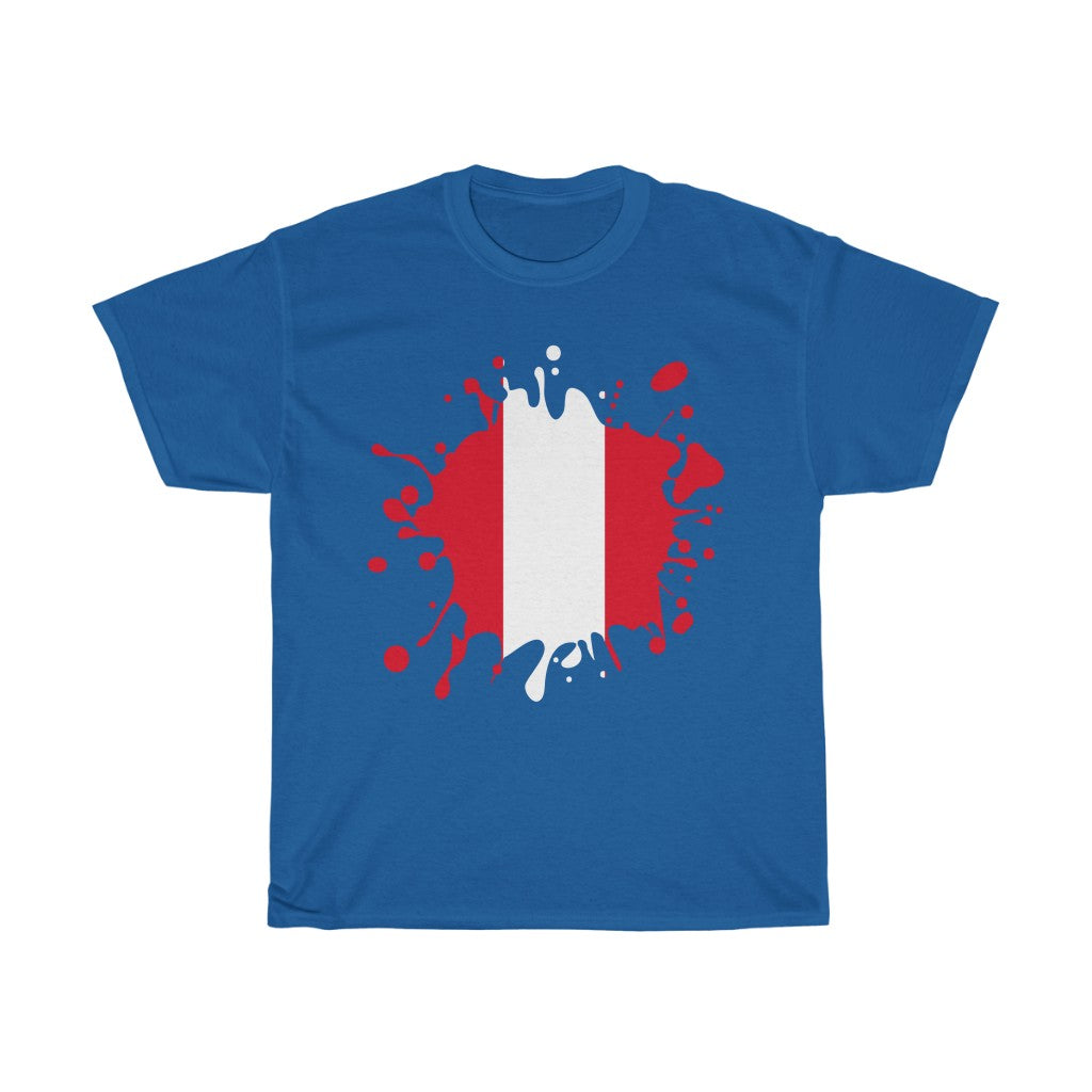 Peru Splat Flag Standard Tee - Unisex