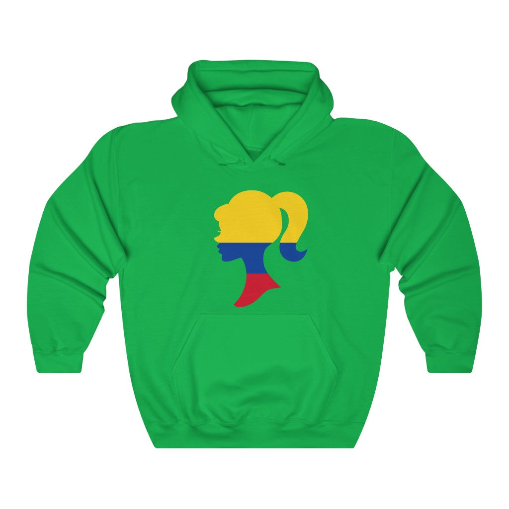 Colombia Girl Flag Hoodie Sweatshirt - Unisex