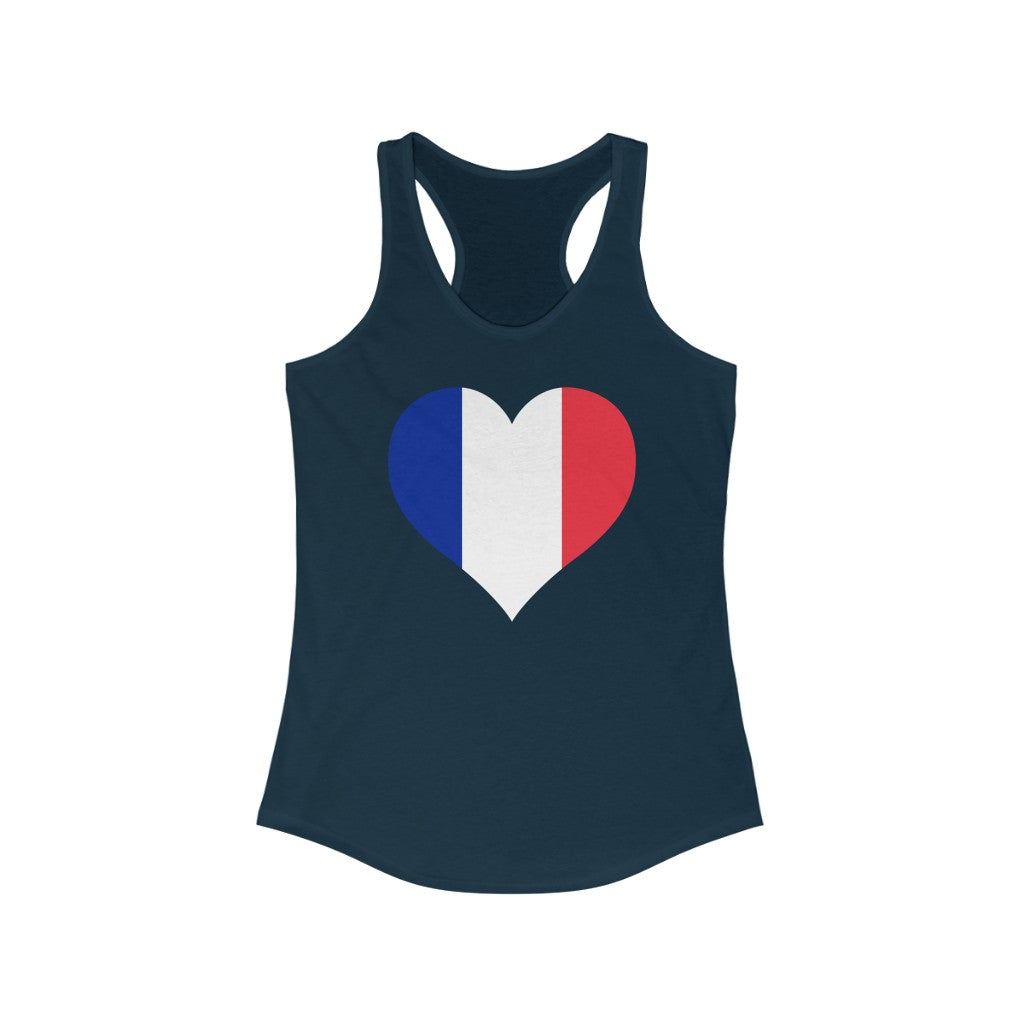 France Heart Flag Tank - Women
