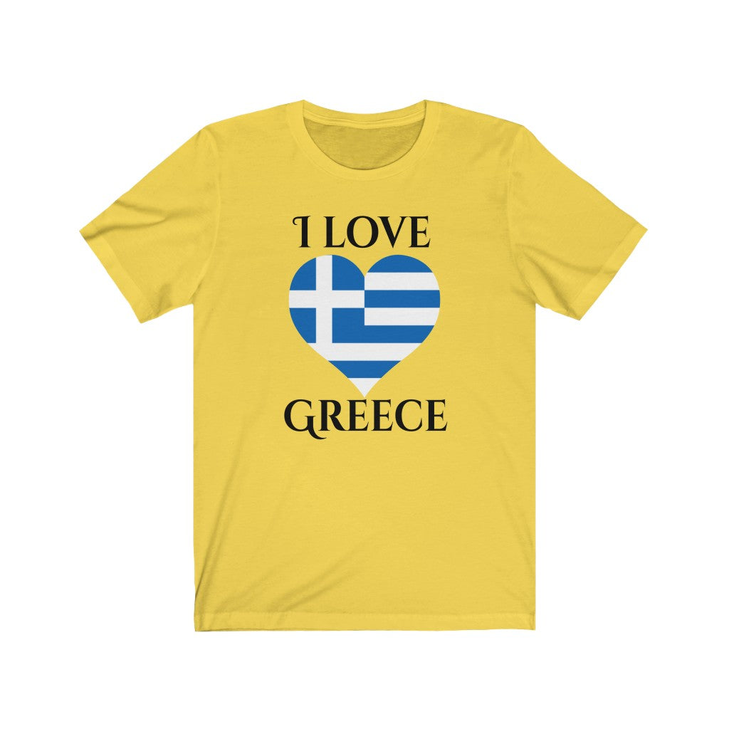 Greece Heart Flag Premium Tee 1 - Unisex