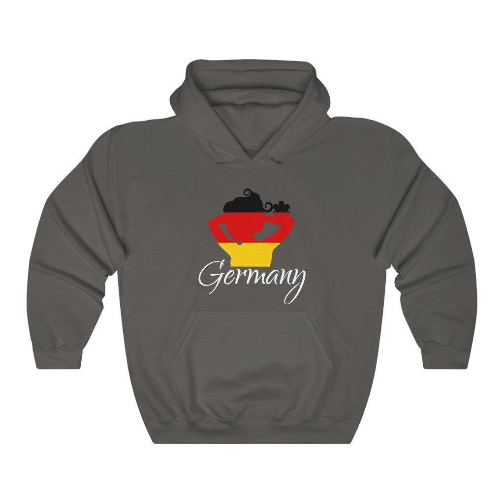 Germany Lady Flag Hoodie Sweatshirt 2 - Unisex
